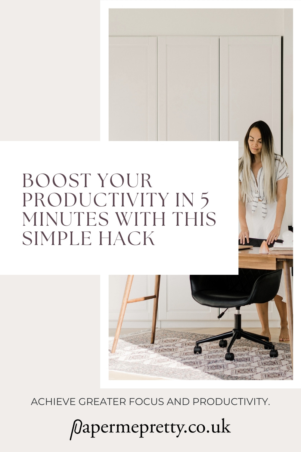 Achieve greater focus and productivity by clearing the clutter from your workspace. Plus, get our 2-hour Speed Cleaning Checklist to help you transform your home from chaos to calm in just 2 hours! #cleaning #home #chores #organized #momlife Achieve greater focus and productivity by clearing the clutter from your workspace. Plus, get our 2-hour Speed Cleaning Checklist to help you transform your home from chaos to calm in just 2 hours! #cleaning #home #chores #organized #momlife