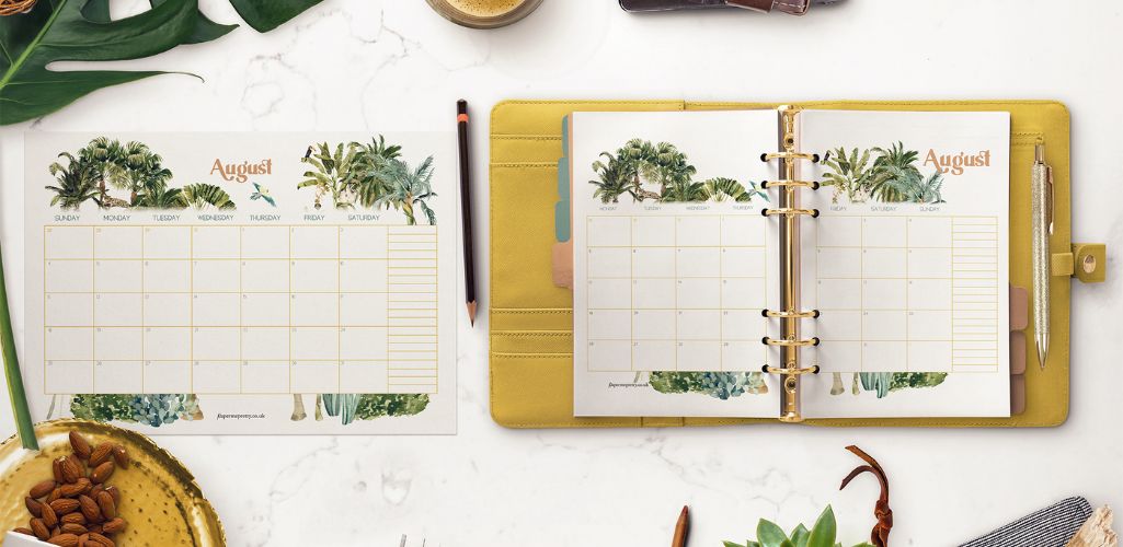 Beautiful stationery from Paper Me Pretty helps you establish your routines Beautiful stationery from Paper Me Pretty helps you establish your routines