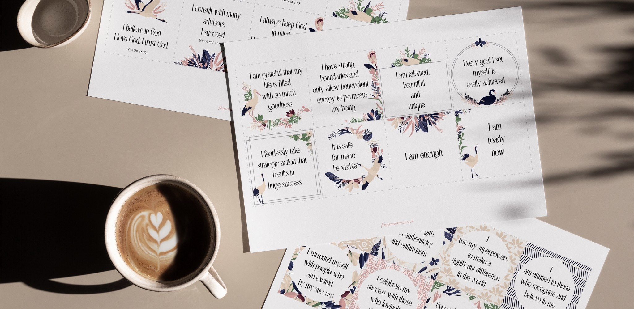 Affirmation cards from Paper Me Pretty Affirmation cards from Paper Me Pretty