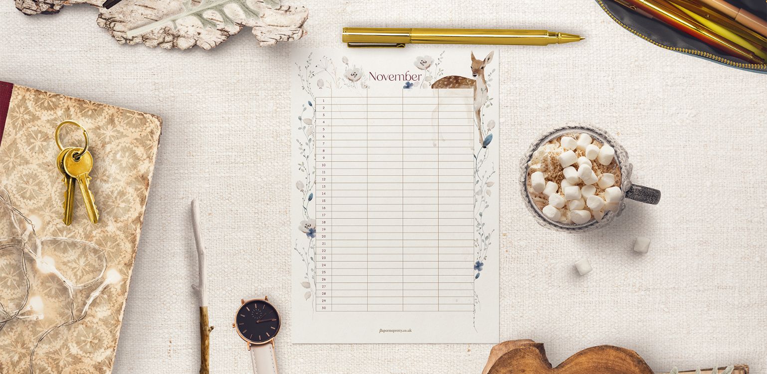 A monthly family calendar printable from the Paper Me Pretty stationery club. A monthly family calendar printable from the Paper Me Pretty stationery club.