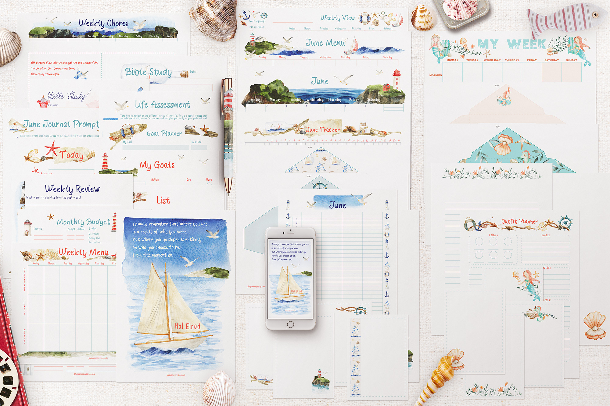June stationery collection