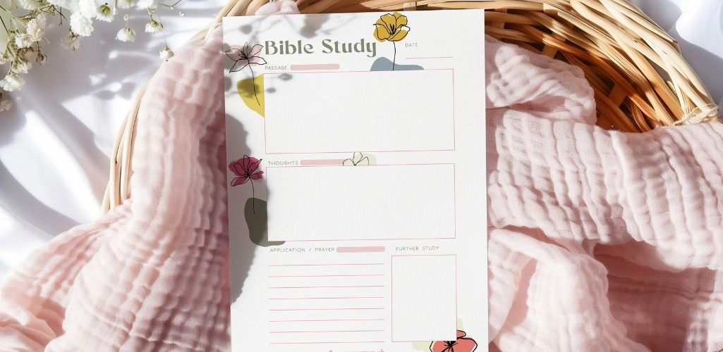 Bible study printable page