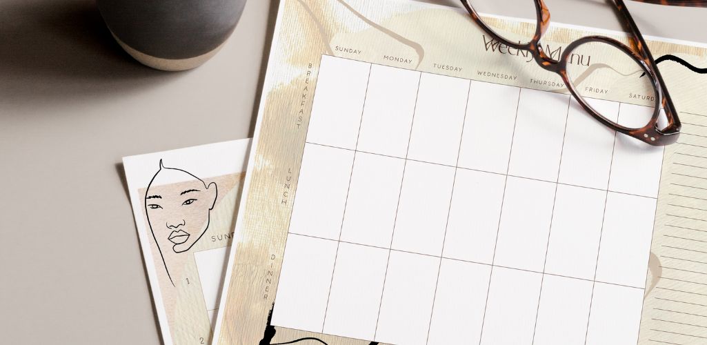 Printable weekly meal plan menu plan stationery membership