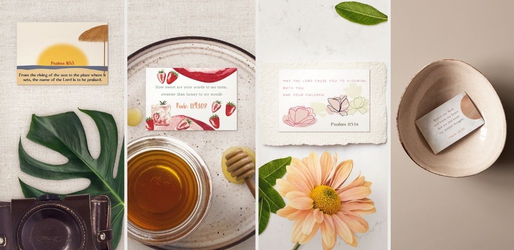Bible verse cards stationery