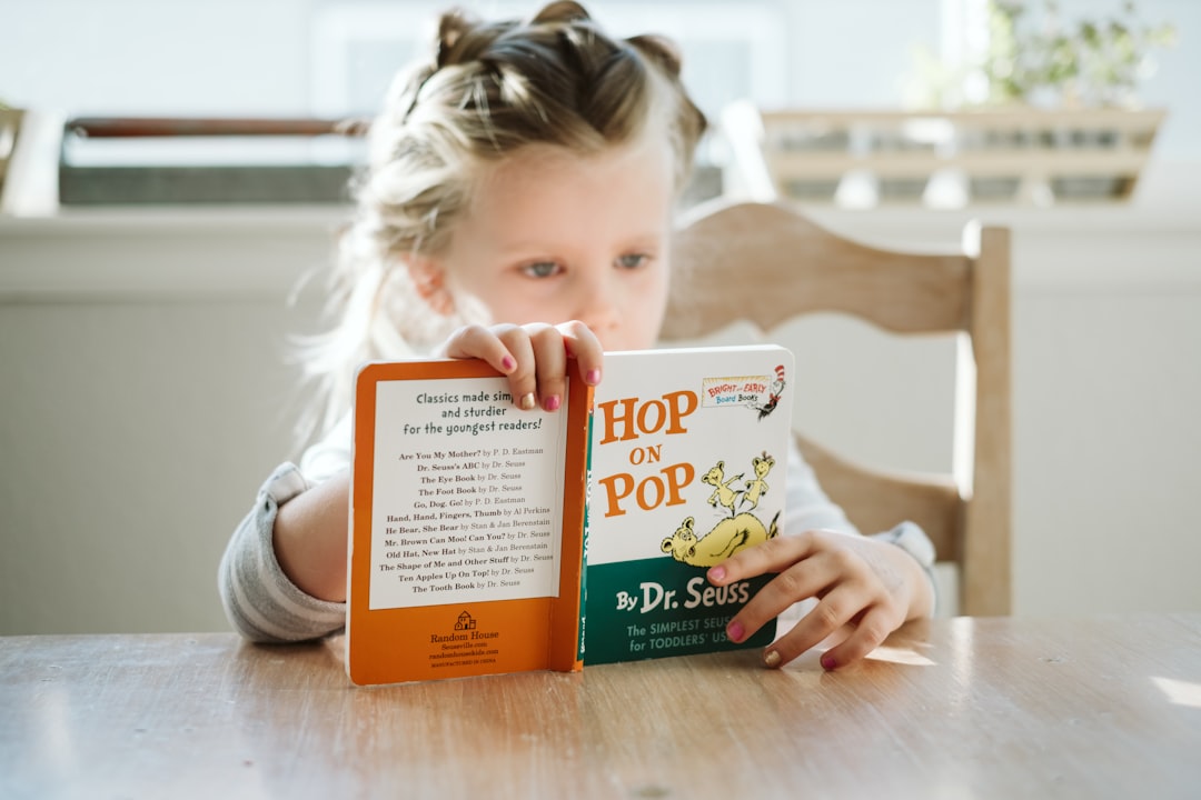 Kid reading during summer Kid reading during summer