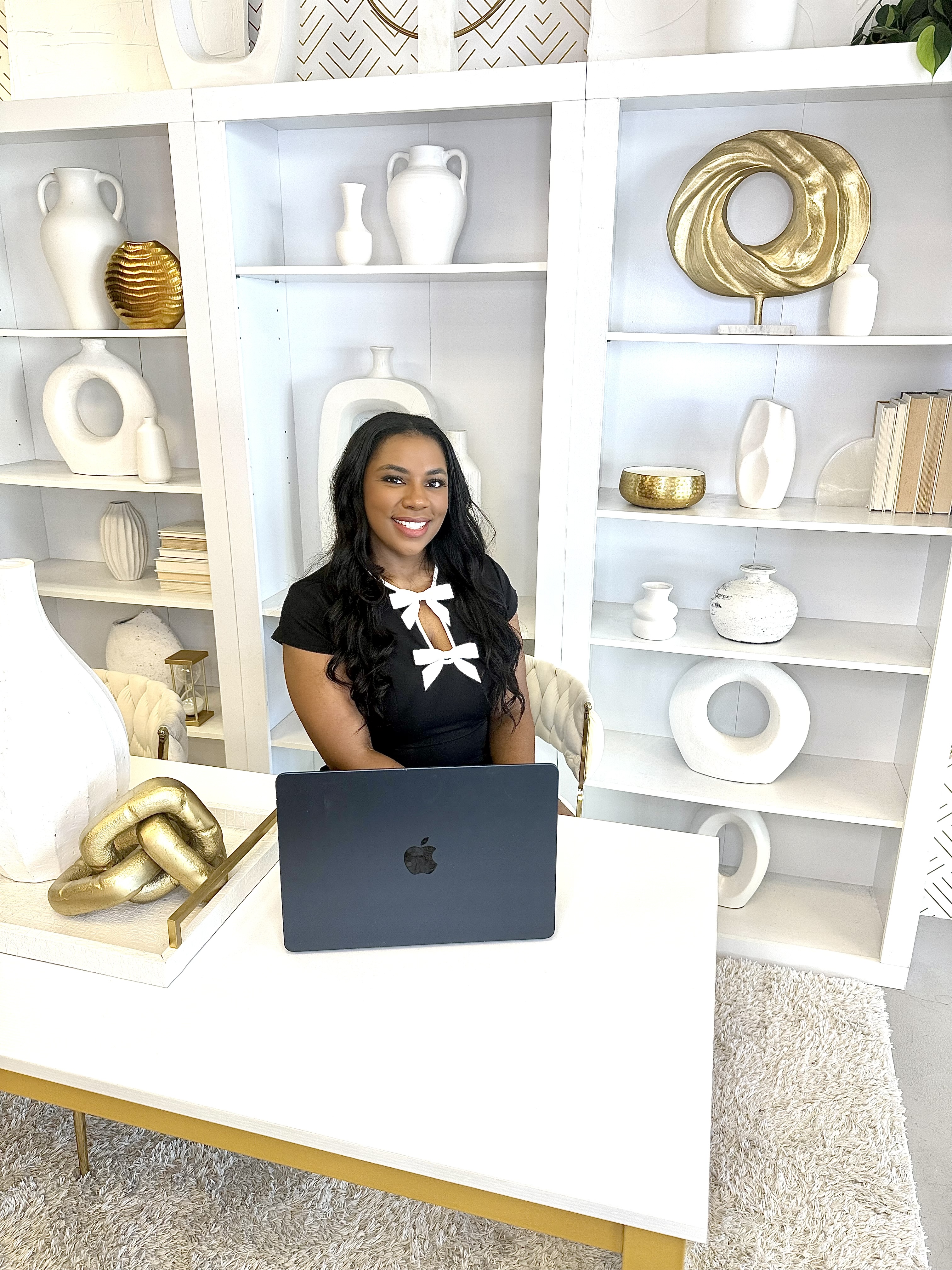 Professional woman in luxury office setting