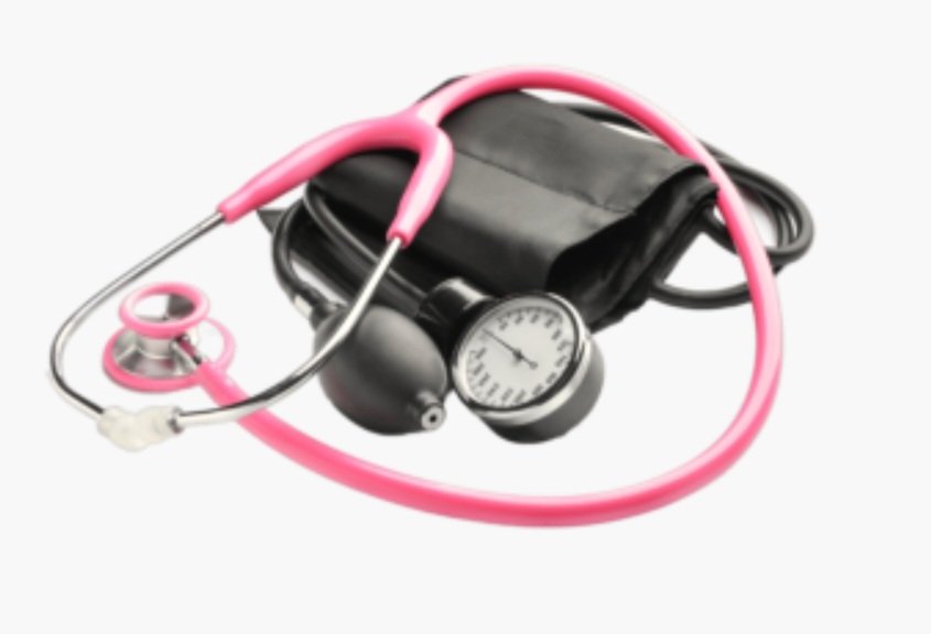 PINK BLOOD PRESSURE CUFF/STETHOSCOPE