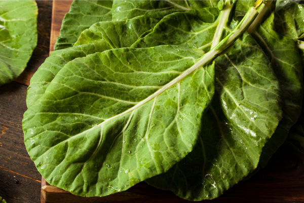 vibrant, nutritious, collard greens