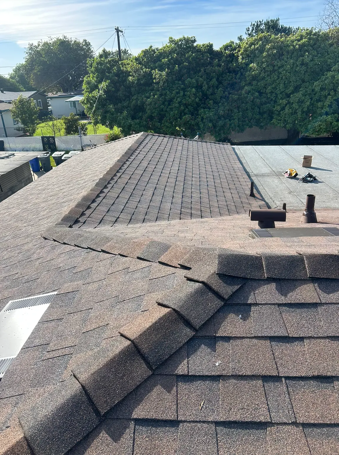 Completed CertainTeed shingle roof replacement in La Mesa