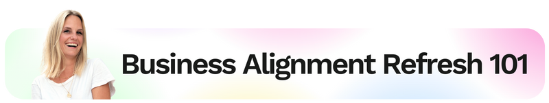 Business Alignment Refresh 101 LinkedIn newsletter banner by Nienke Nina from Aligned Expressions Business Alignment Refresh 101 LinkedIn newsletter banner by Nienke Nina from Aligned Expressions