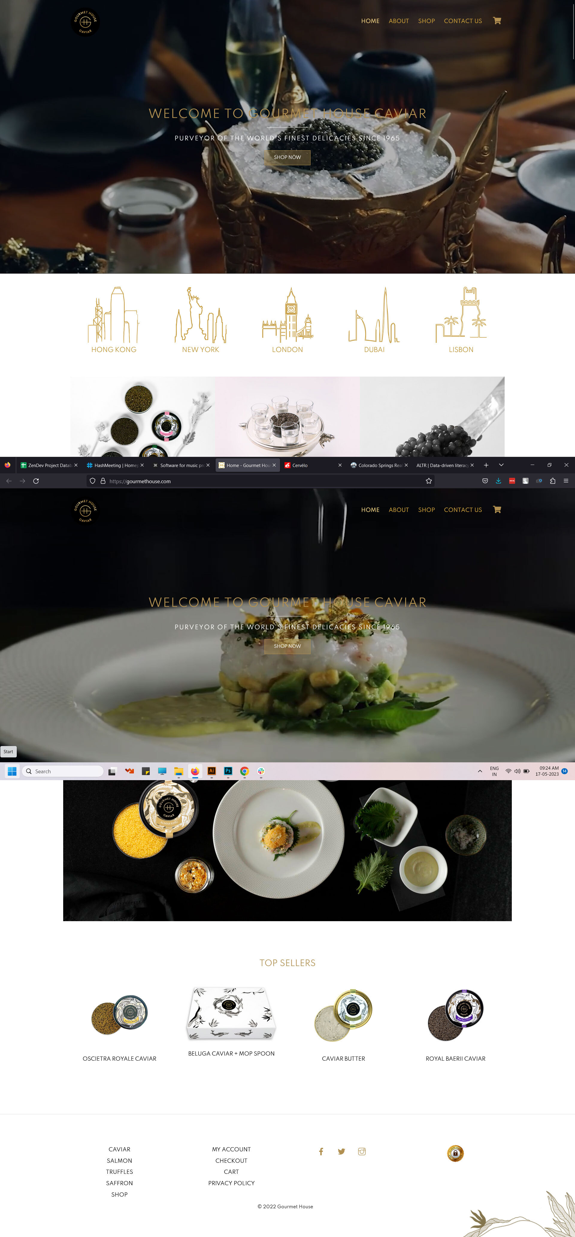 Gormet caviar
