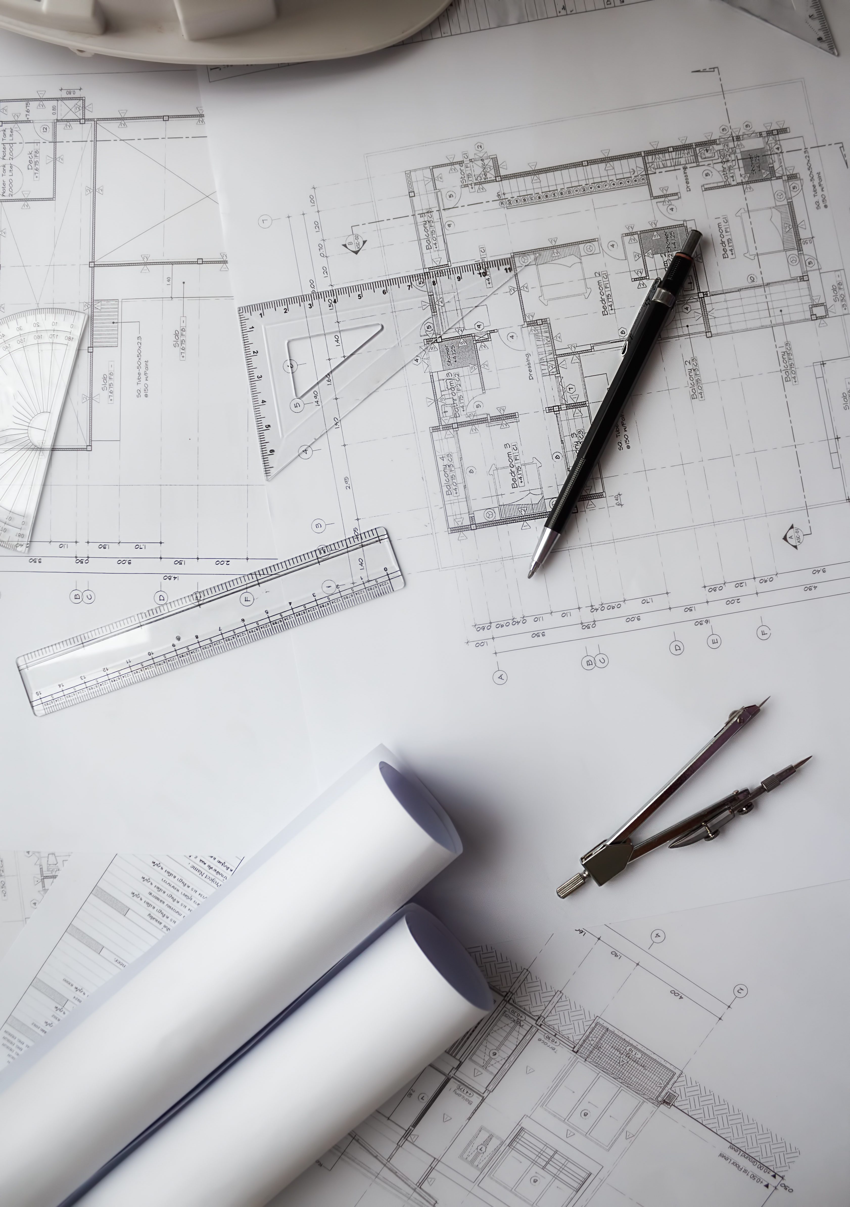 Blueprint of a high-end residential project, symbolizing the focus on premium construction Blueprint of a high-end residential project, symbolizing the focus on premium construction