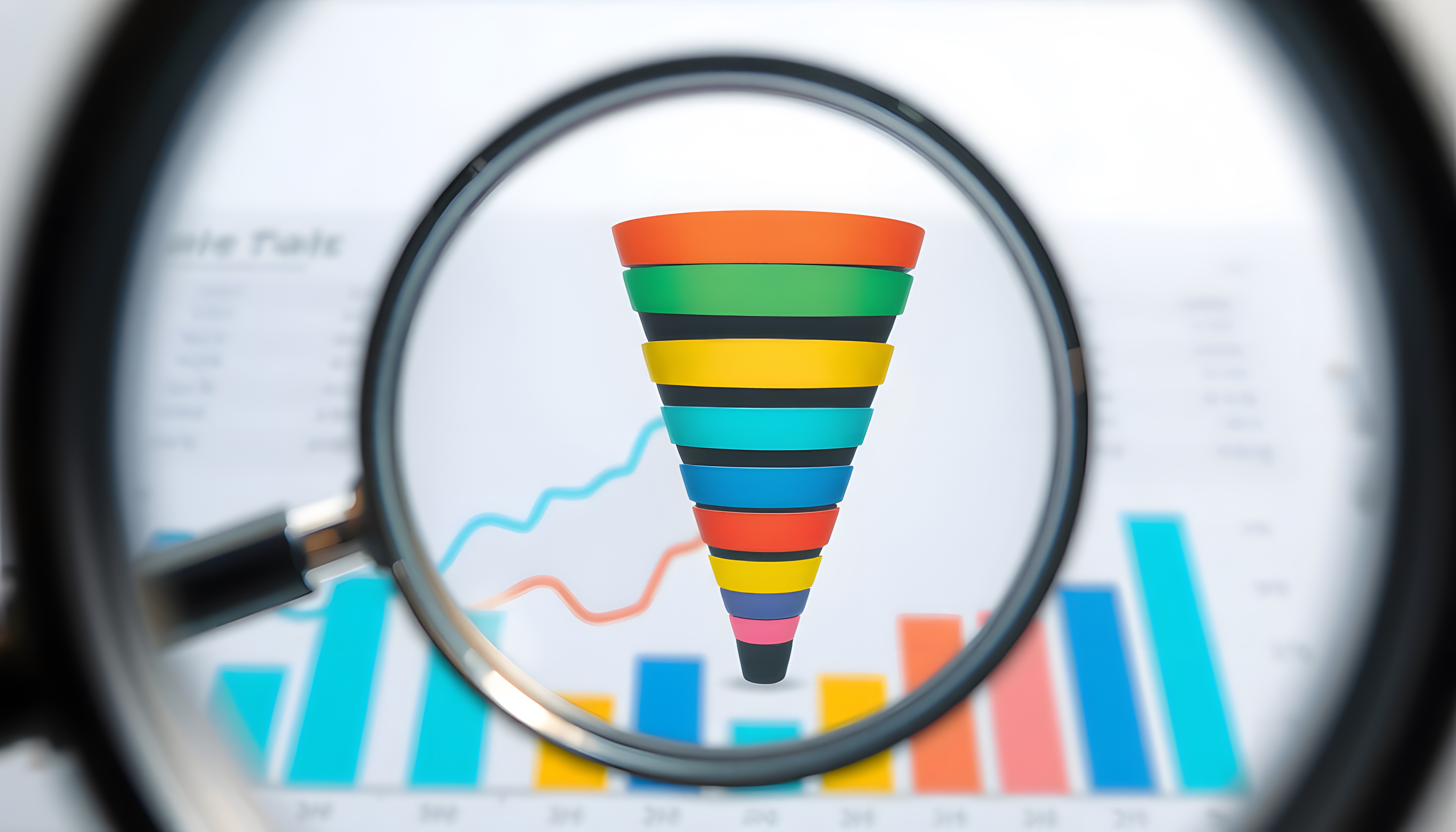 Infographic showing the KPI funnel for lead conversion for construction business marketing Infographic showing the KPI funnel for lead conversion for construction business marketing