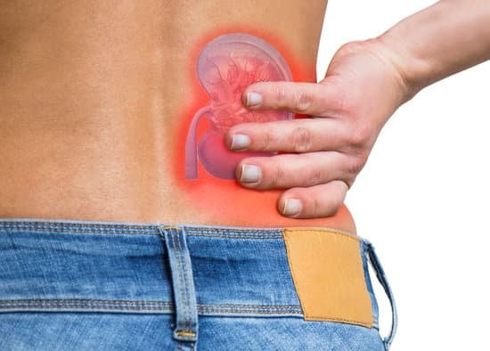 Lower back pain due to kidney stones