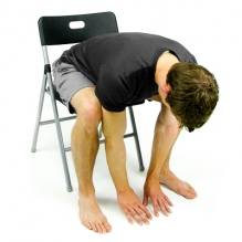 seated trunk flexion exercise