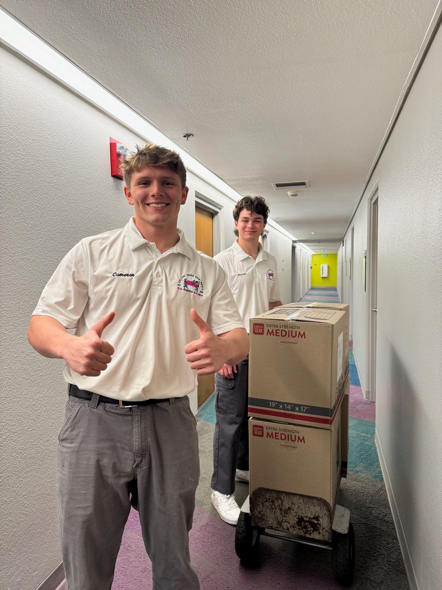 San Diego student movers loading truck
