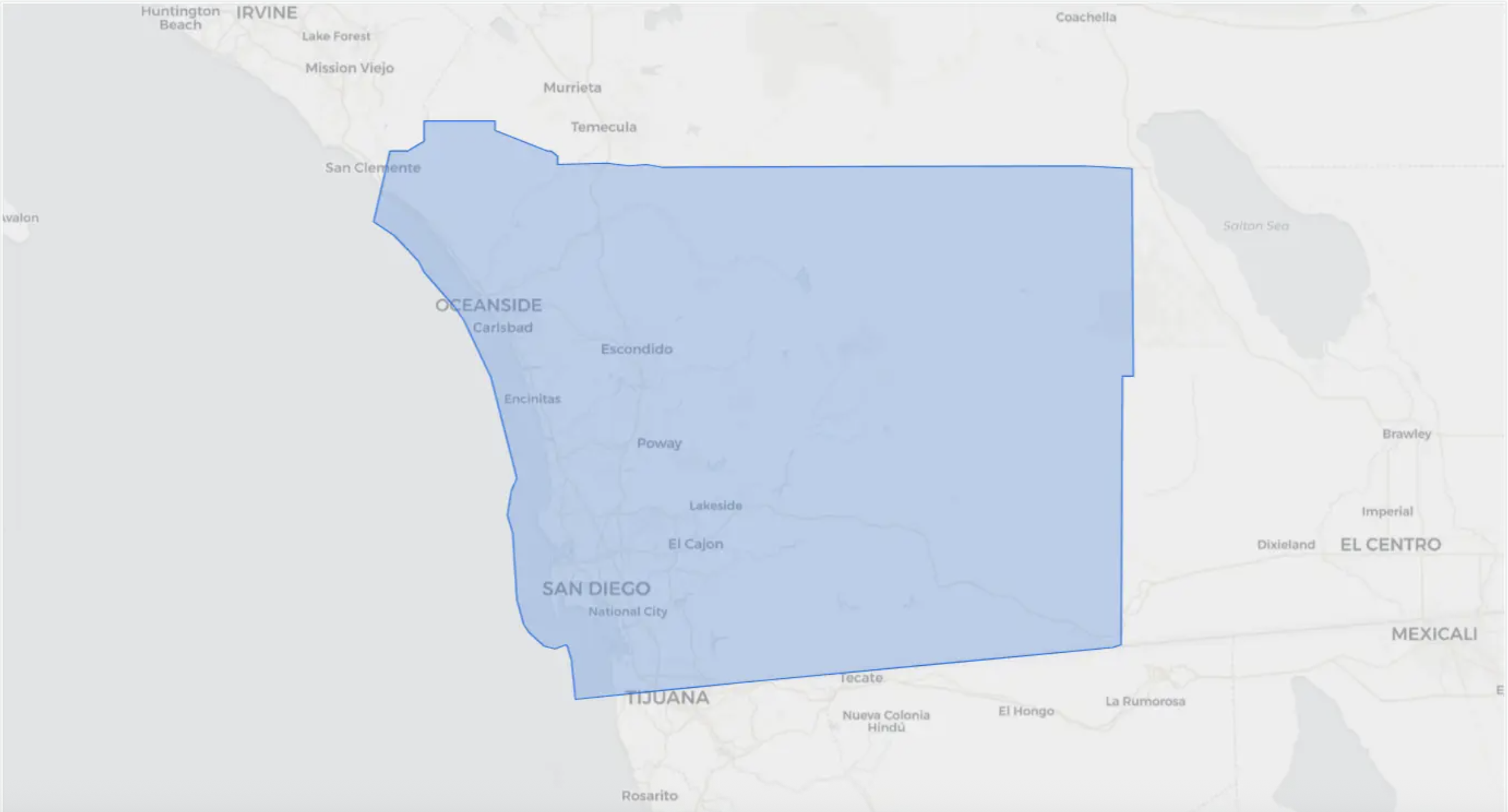 San Diego residential moving service areas