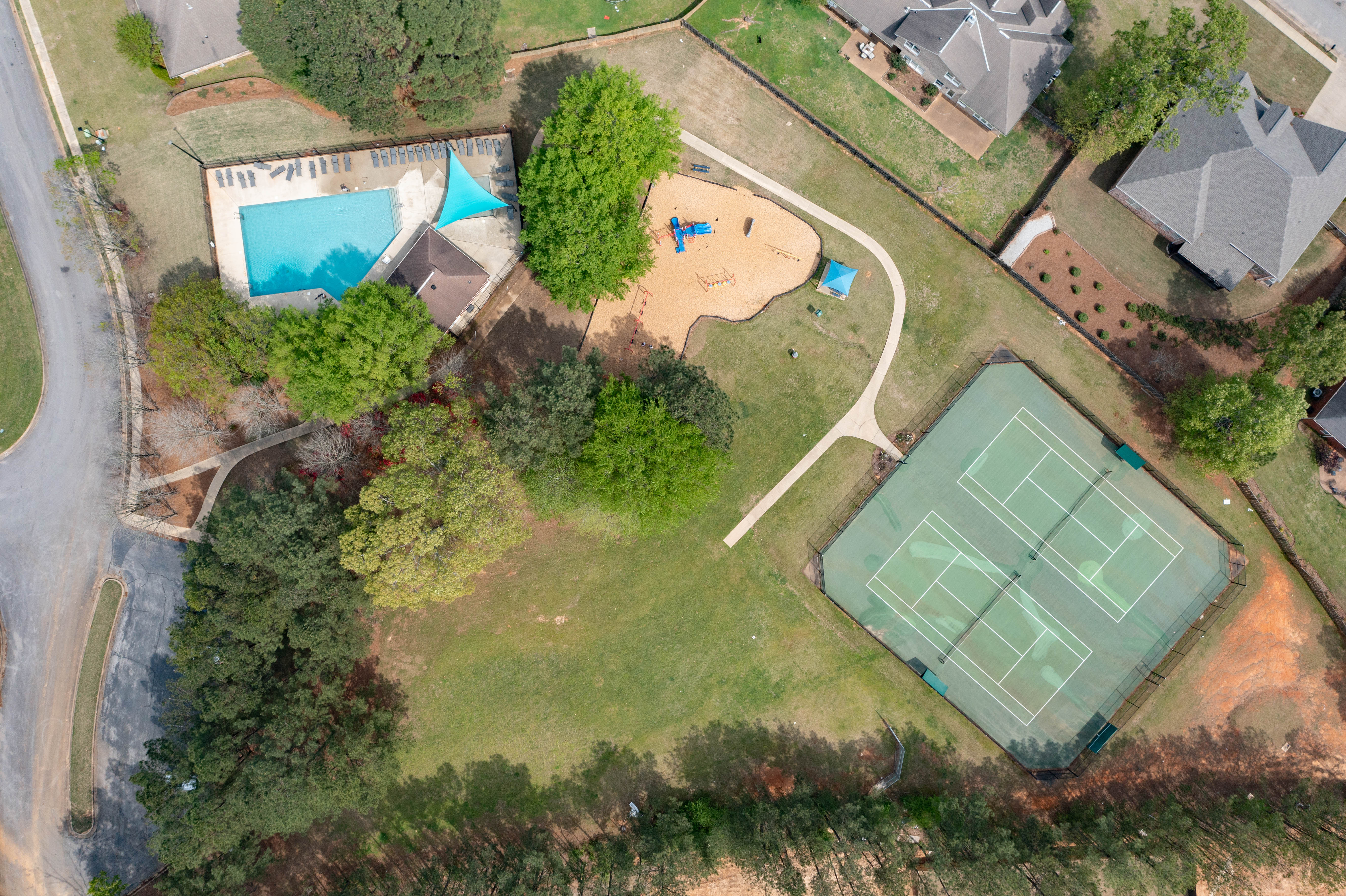 Community swimming pool in Forest Glen neighborhood Northport AL