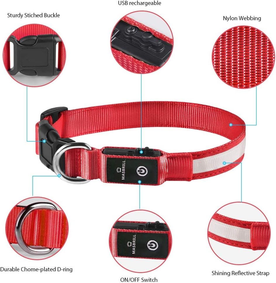  MASBRILL LED Dog Collar