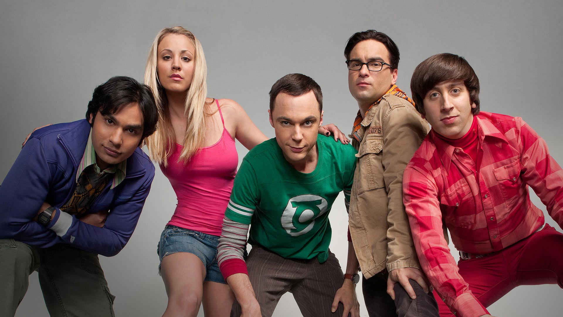 image is the cast of Big Bang Theory TV show