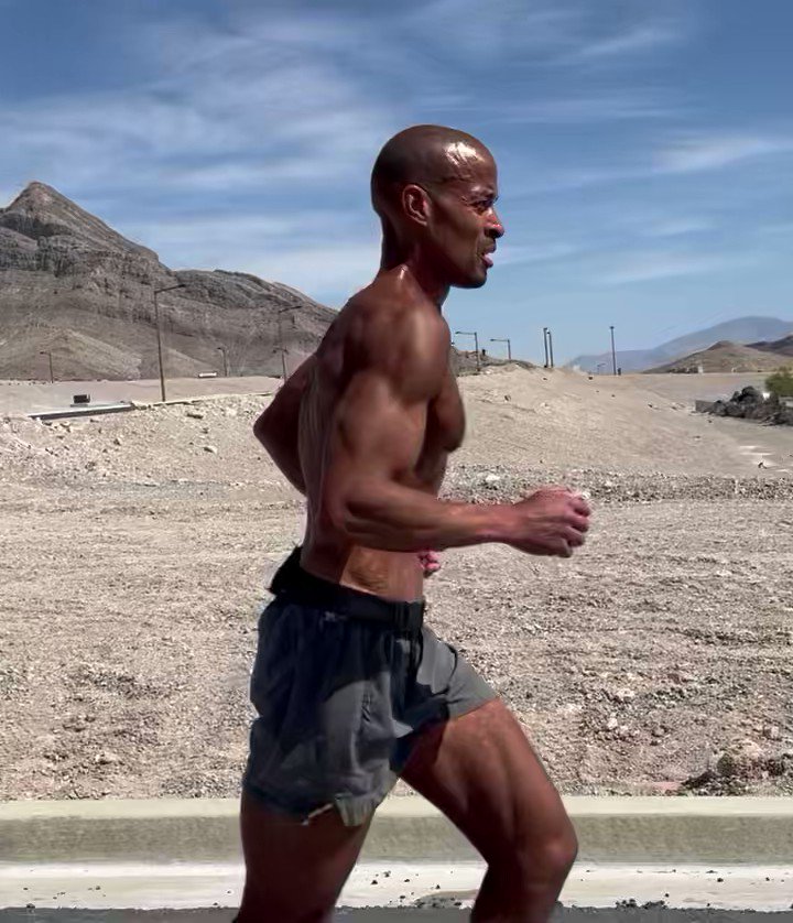 image of David Goggins running