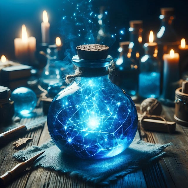 image of a magic potion in a bottle