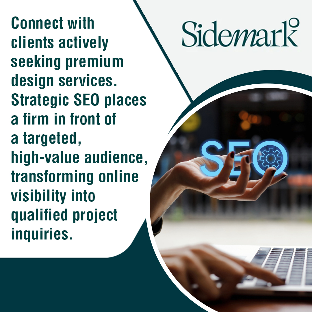 Sidemark: Strategic SEO for premium design services.