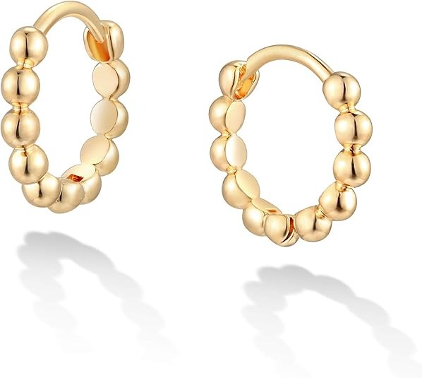 gold hoop earrings