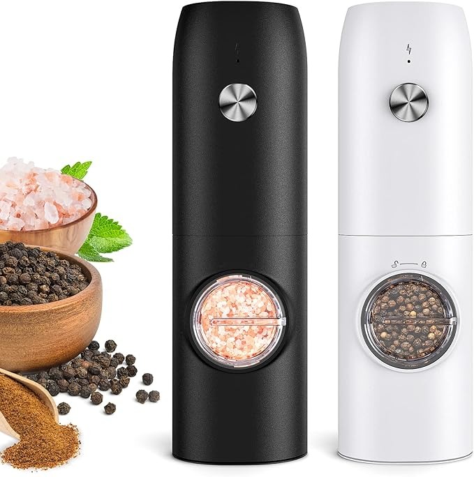 electric salt and pepper grinder rechargable