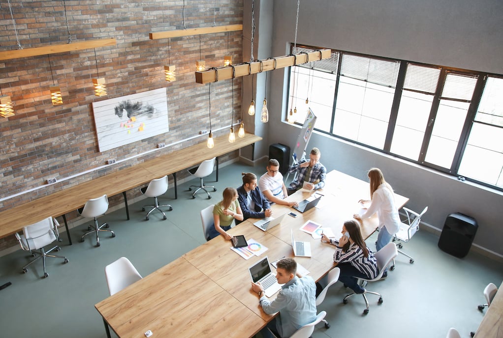right size office hybrid