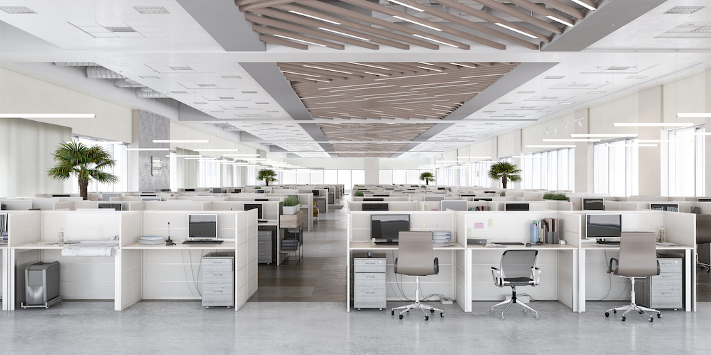 empty commercial space large footprint