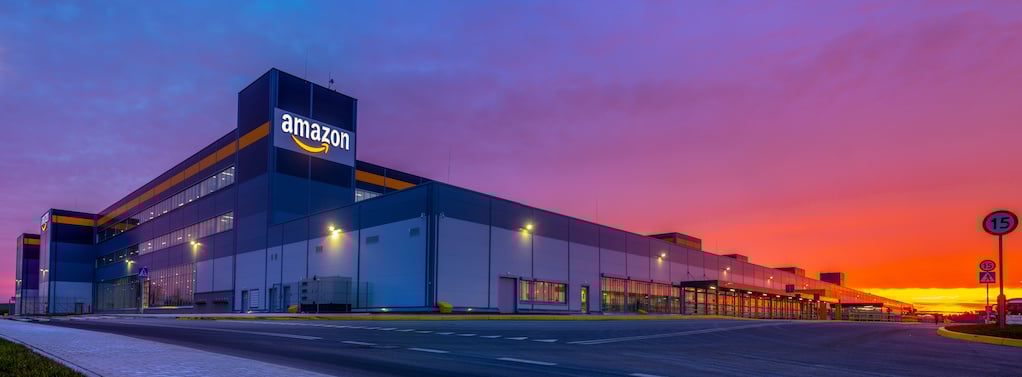 amazon warehouse sunset