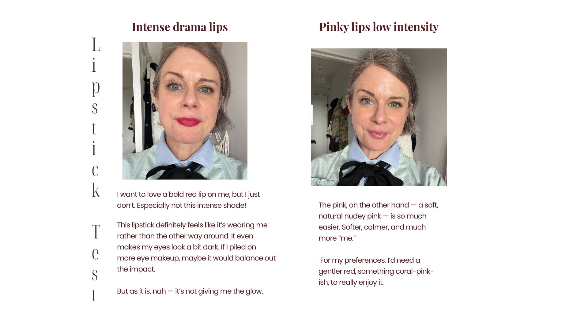 Lip stick test