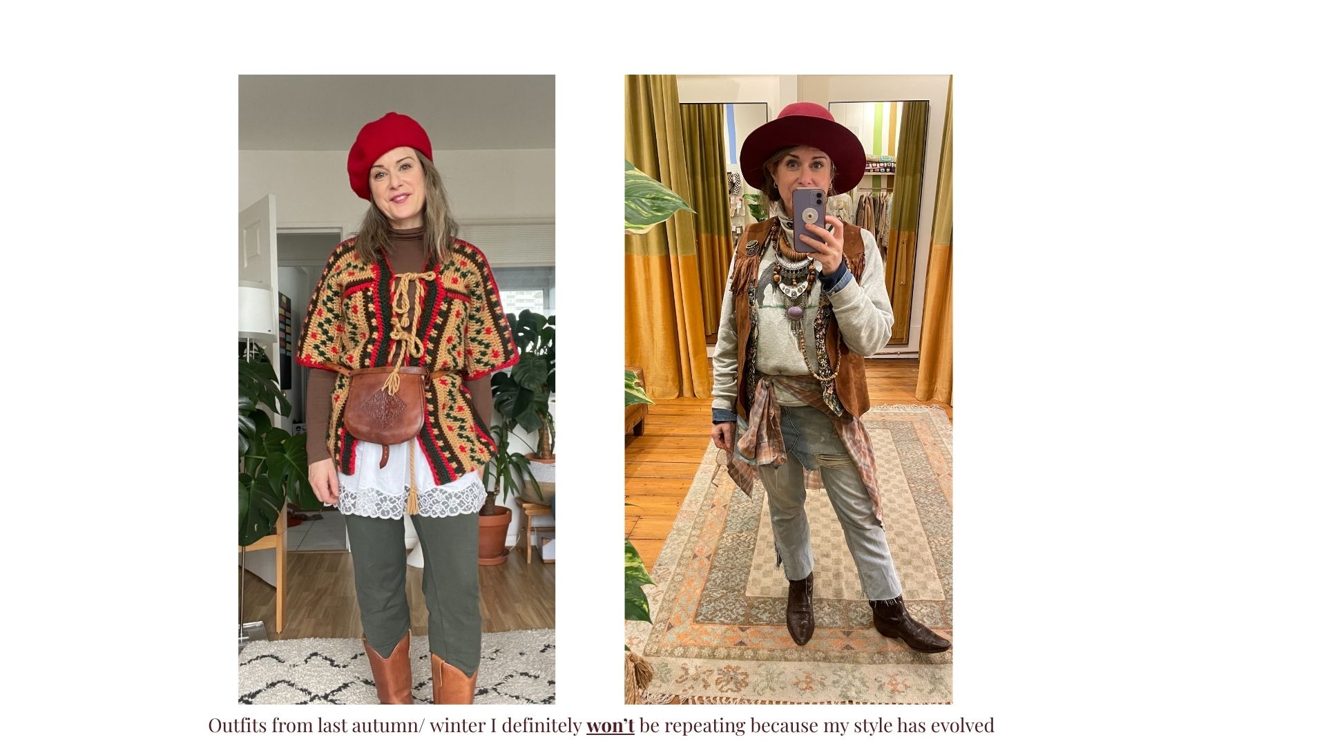 Last years autumn outfits that as personal stylist I won't be wearing again!