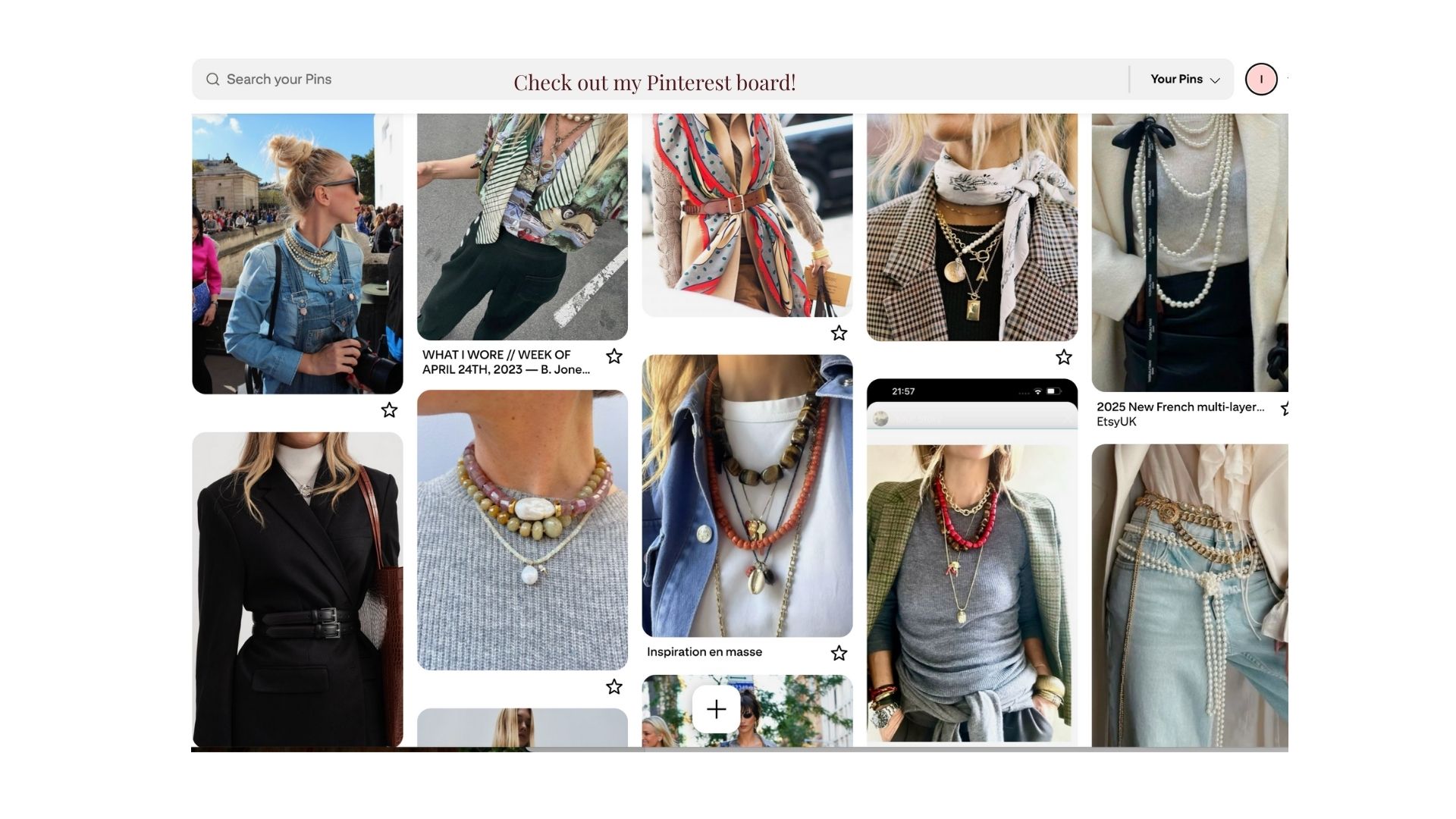 Check out my accessories Pinterest board