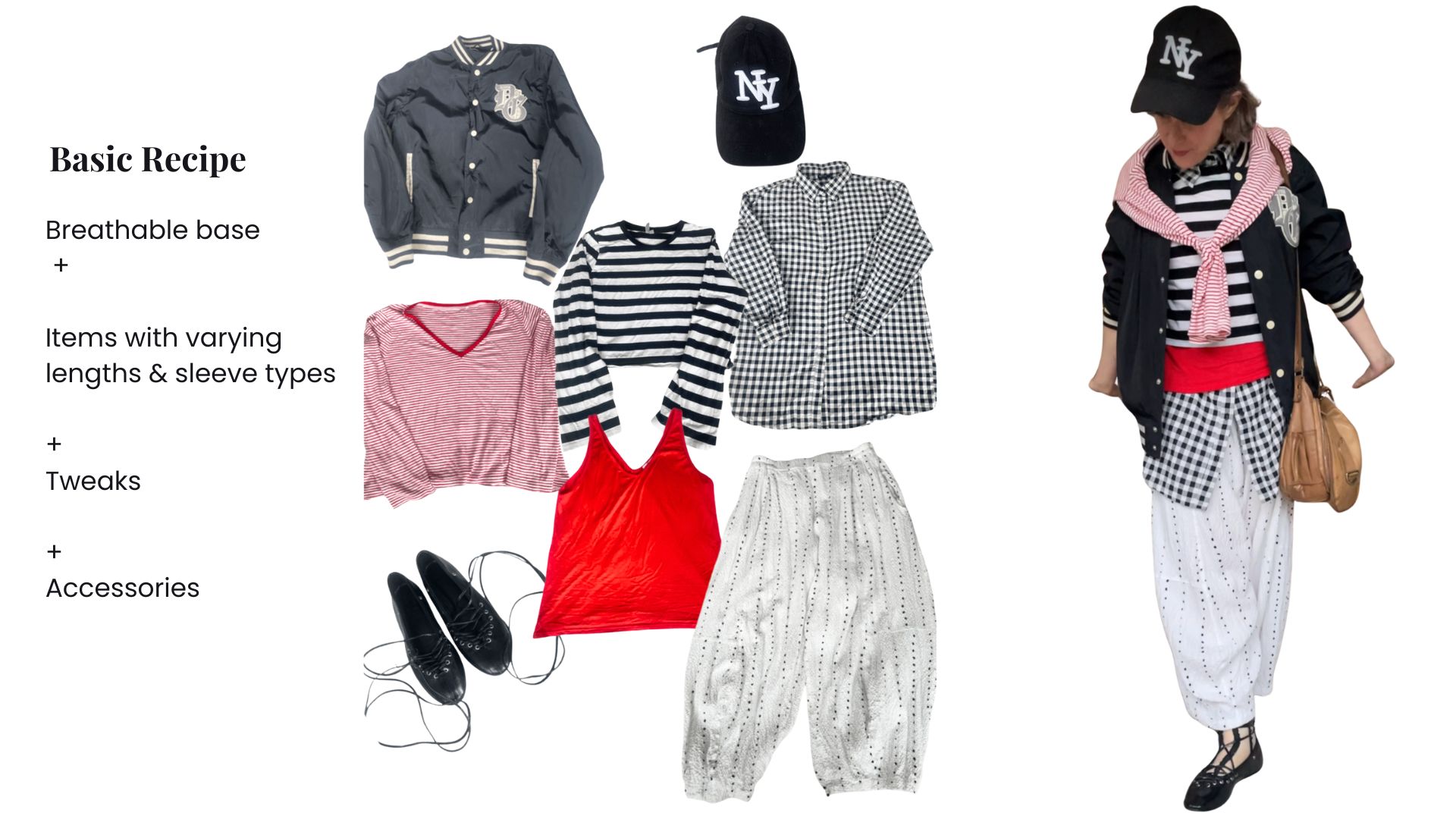 Basic outfit recipe for layering without overheating Basic outfit recipe for layering without overheating