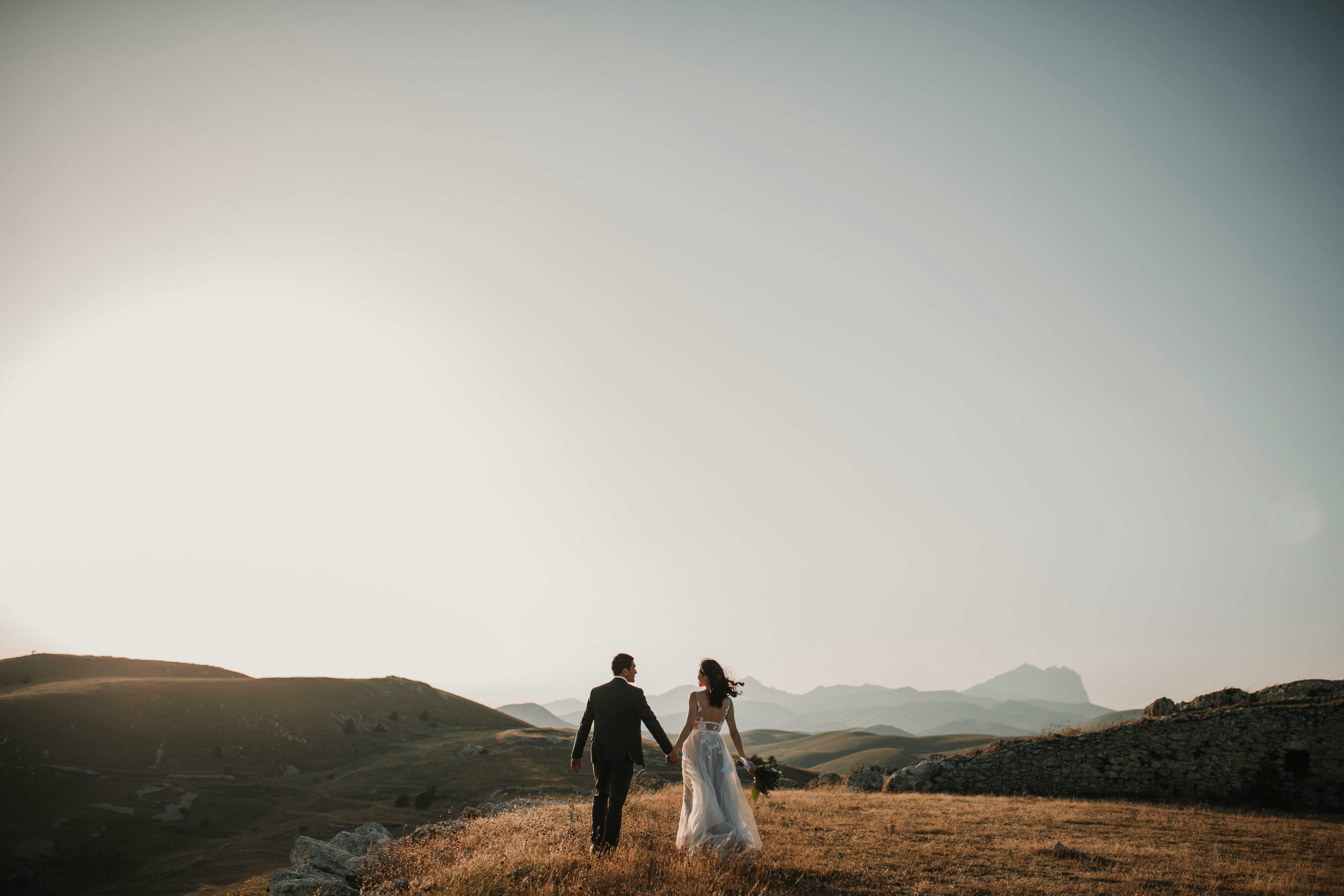 Couple celebrating their marriage