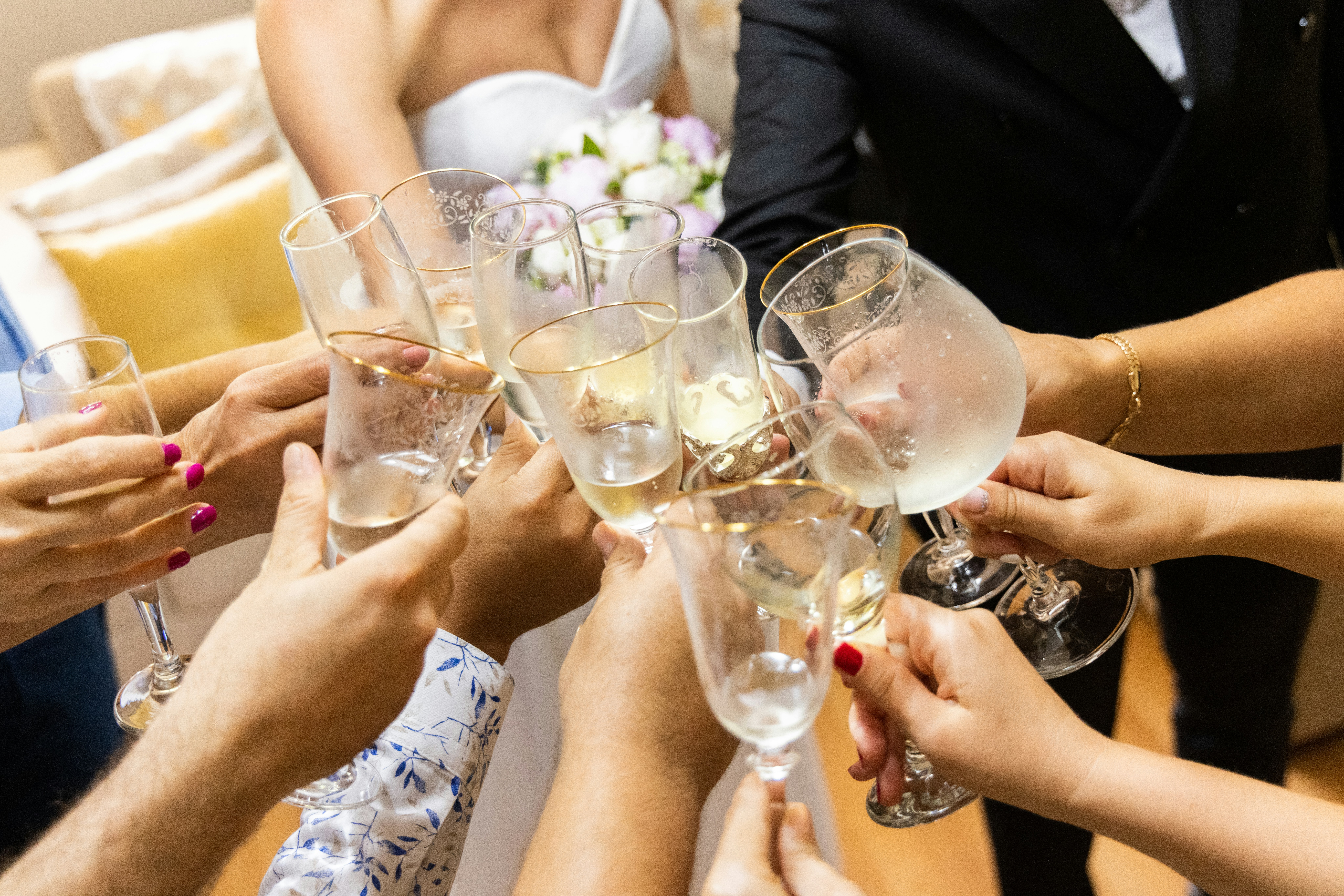 wedding Guest celebrating