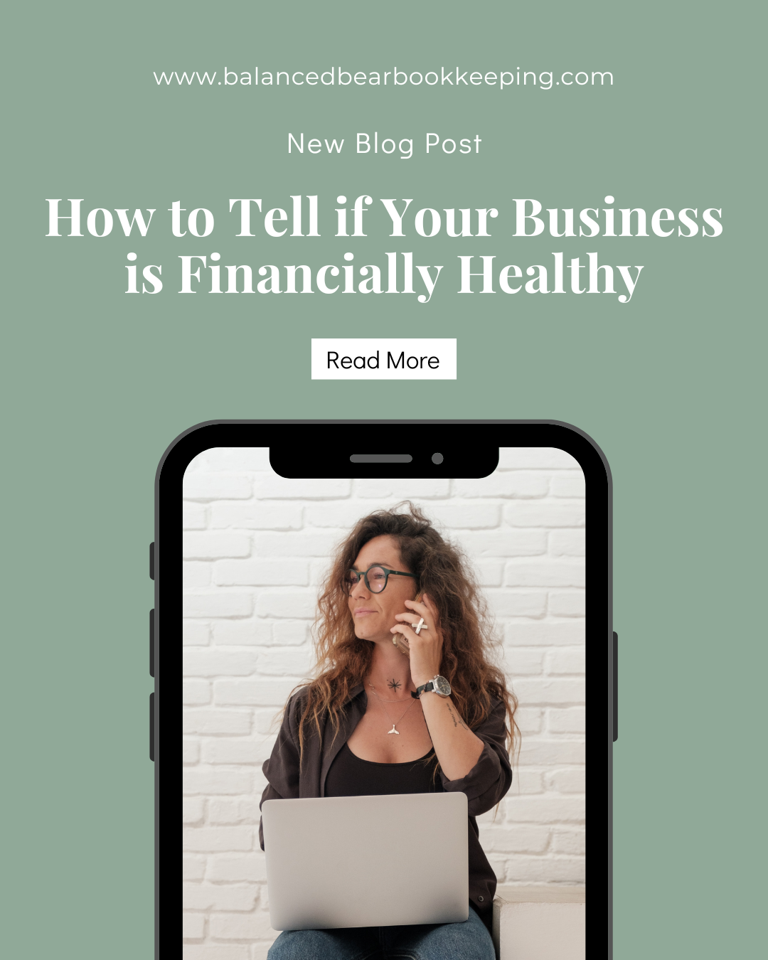 A woman calls her bookkeeper to ask if her business is financially healthy