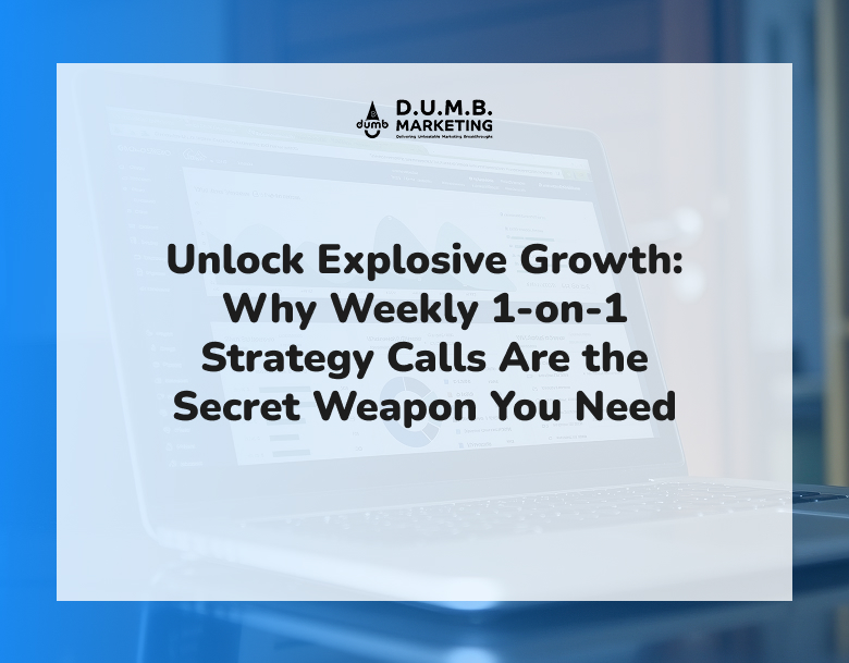 Unlock Explosive Growth: Why Weekly 1-on-1 Strategy Calls Are the Secret Weapon You Need Unlock Explosive Growth: Why Weekly 1-on-1 Strategy Calls Are the Secret Weapon You Need