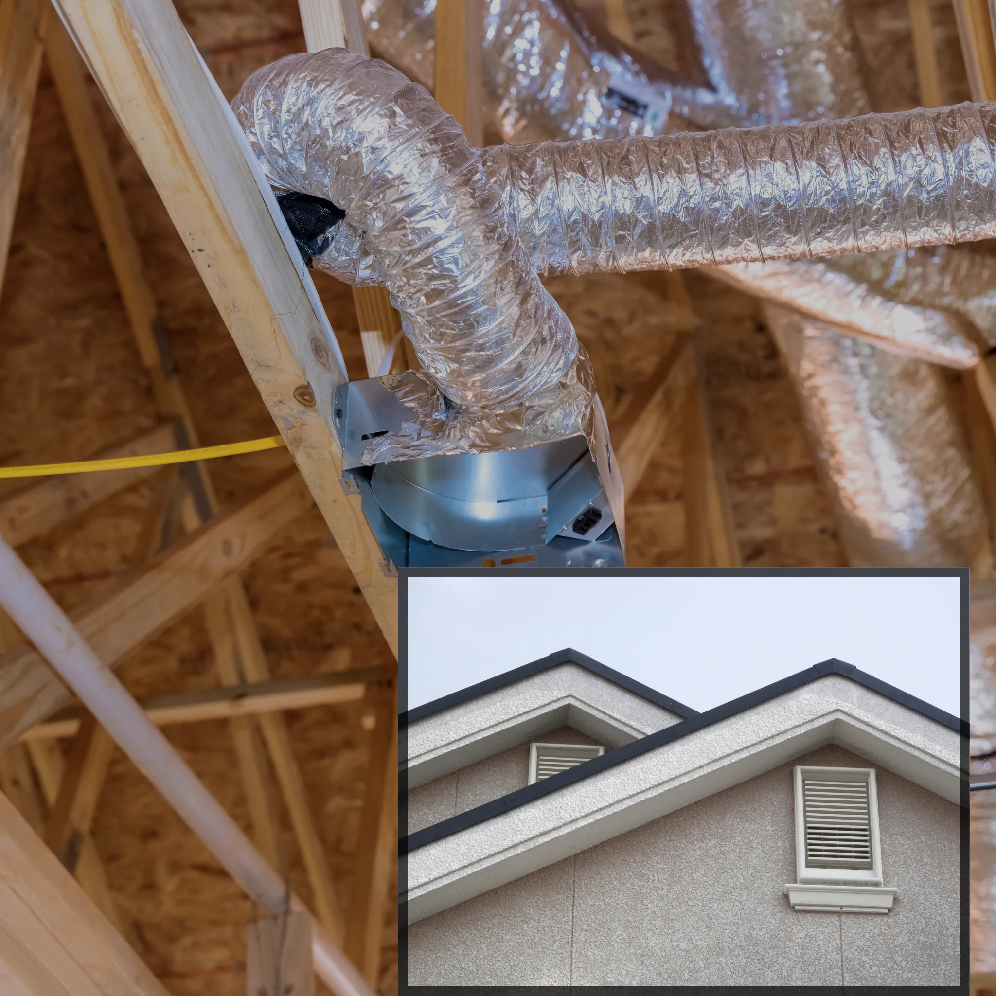 A professional installing a roof vent on a home.