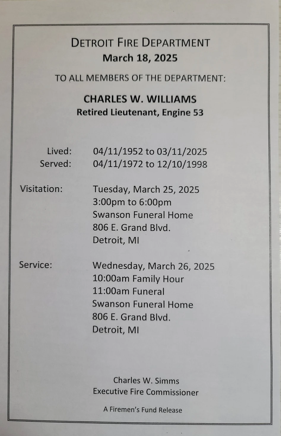 Charles W. Williams