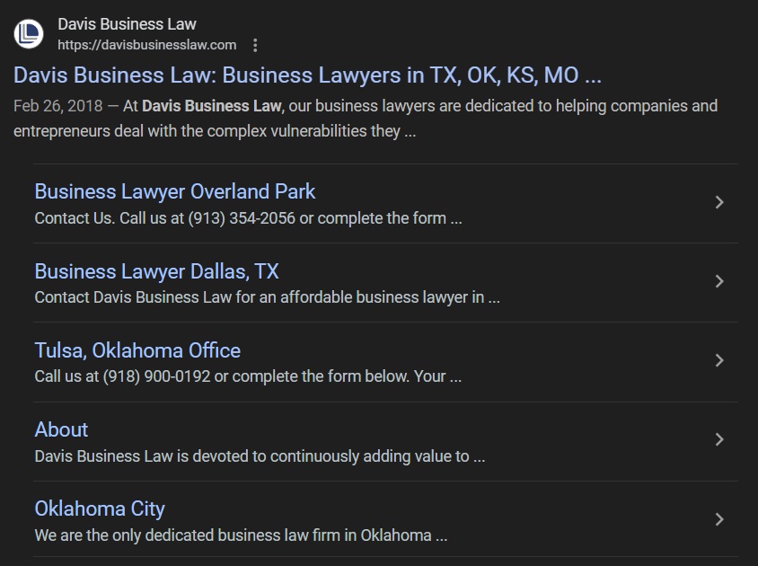 DAVIS BUSINESS LAW, PLLC DAVIS BUSINESS LAW, PLLC