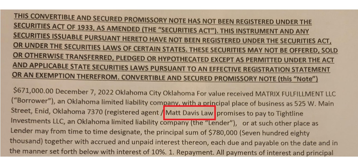 Matt Davis Law mention Matt Davis Law mention
