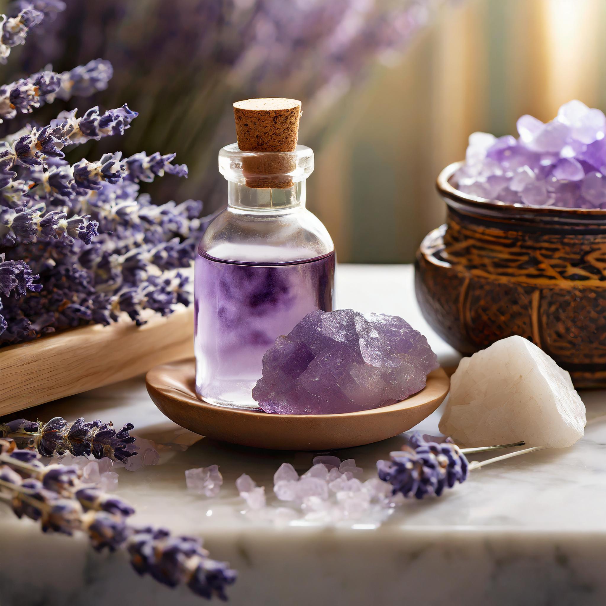 amethyst and lavender