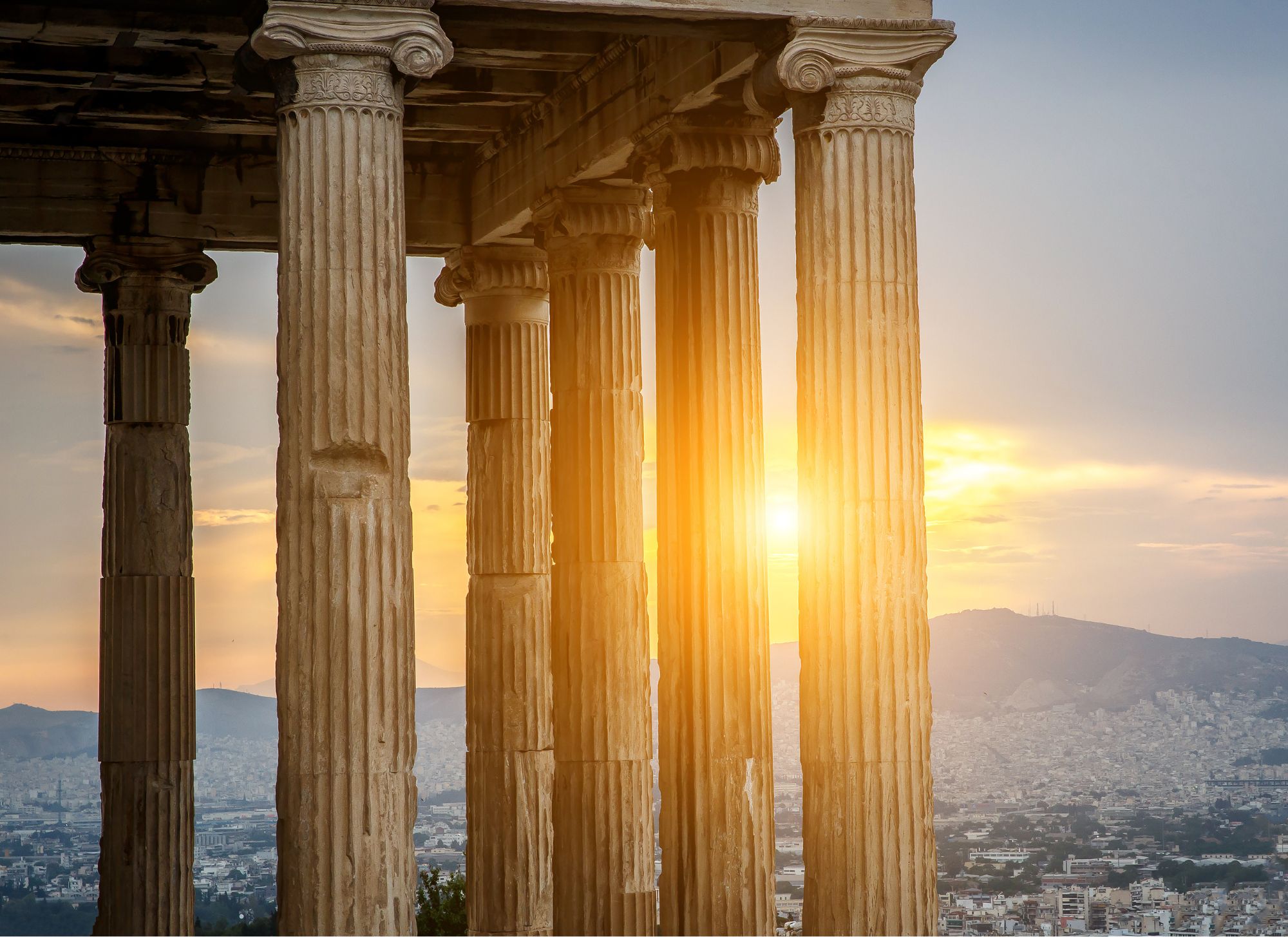 ancient building with columns 