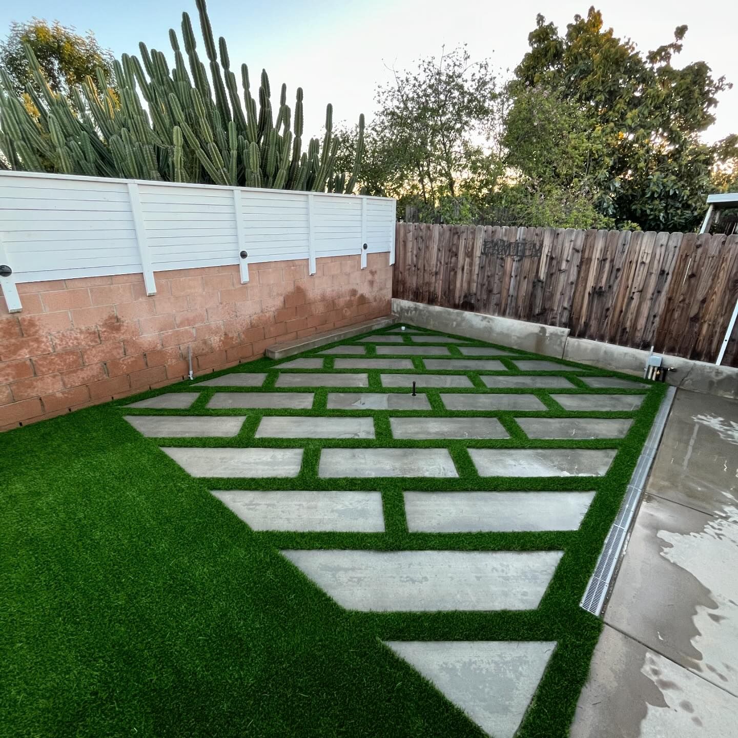 Beautiful Artificial Turf Installation done in Moreno Valley, CA by Houston's Landscaping