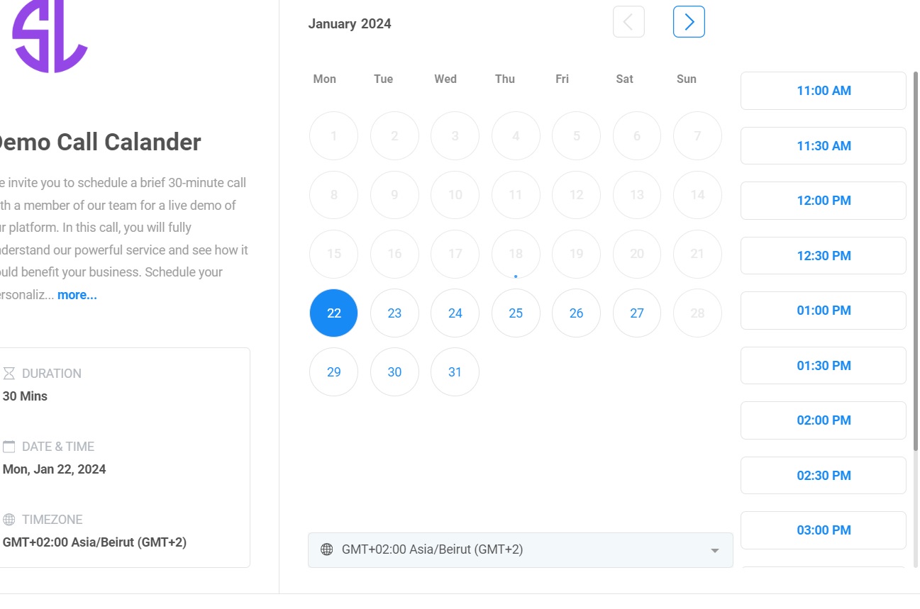 Timezone Update for Calendar Appointments