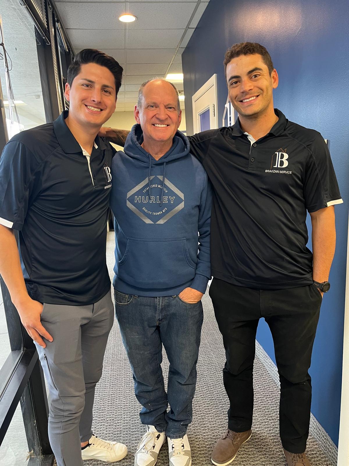 Christian Morejon, construction manager, specialist in construction, Bruno Vieira, sales specialist, and expert in intelligent creation of spaces.