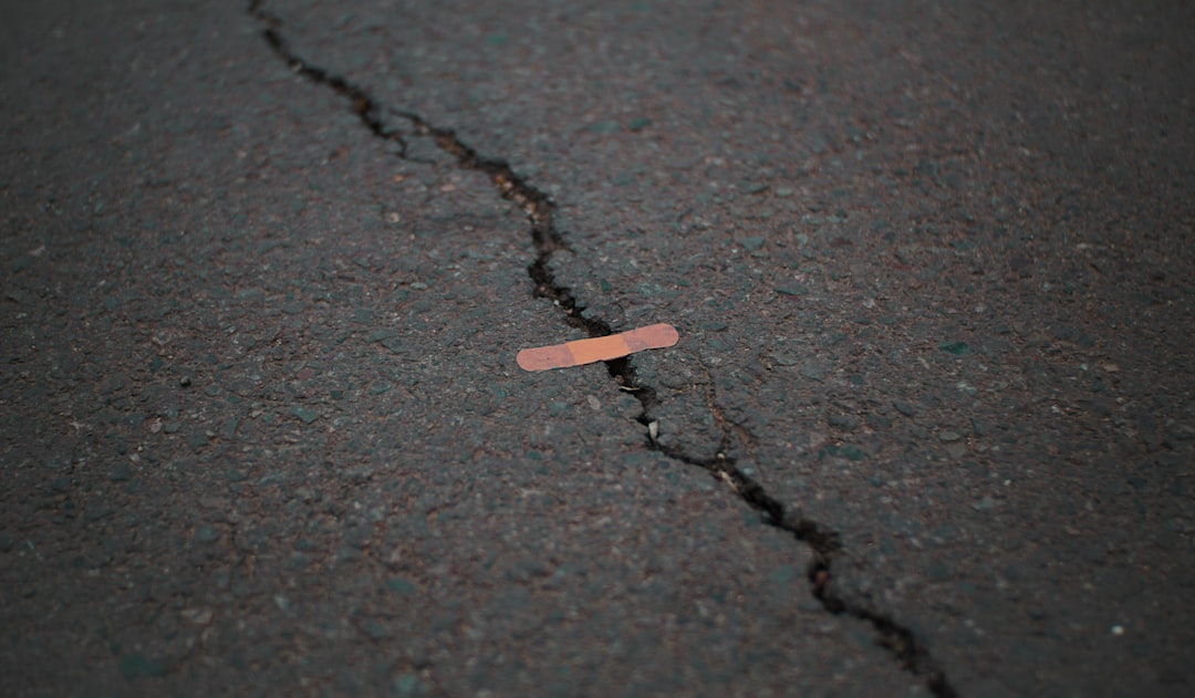 Bandaid on street Bandaid on street